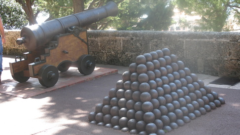 stacked cannon balls